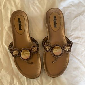 Unlisted brand bronze sandals